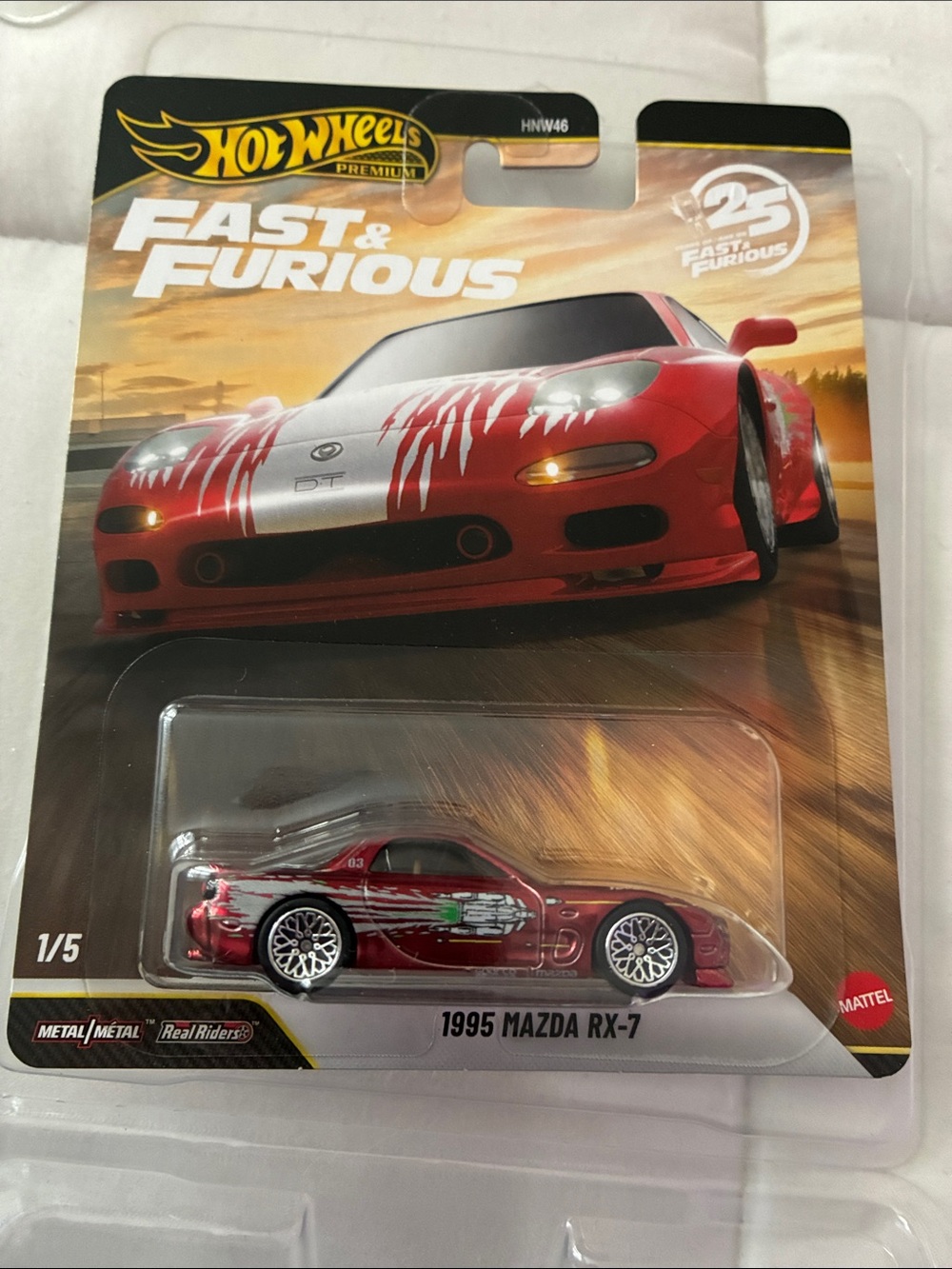 Fast & Furious 1995 Mazda RX-7 - Red - Picture 4 of 4